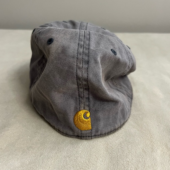 🧢 Carhartt Canvas Workwear Cap – Gray Cotton Duck Hat - Picture 3 of 7